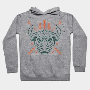 Wild Bull Head Hoodie